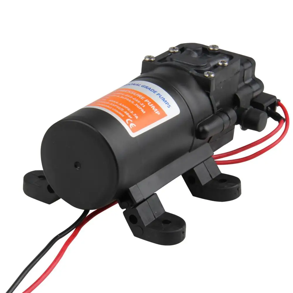 

Professional Grade 12V DC Demand Fresh Water Diaphragm Self Priming Pump 35 PSI Low Pressure For Marine, Caravans/RV
