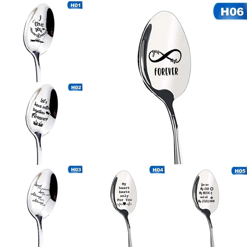 Подарок на день Святого Валентина длинная ложка с надписью новогодние вечерние