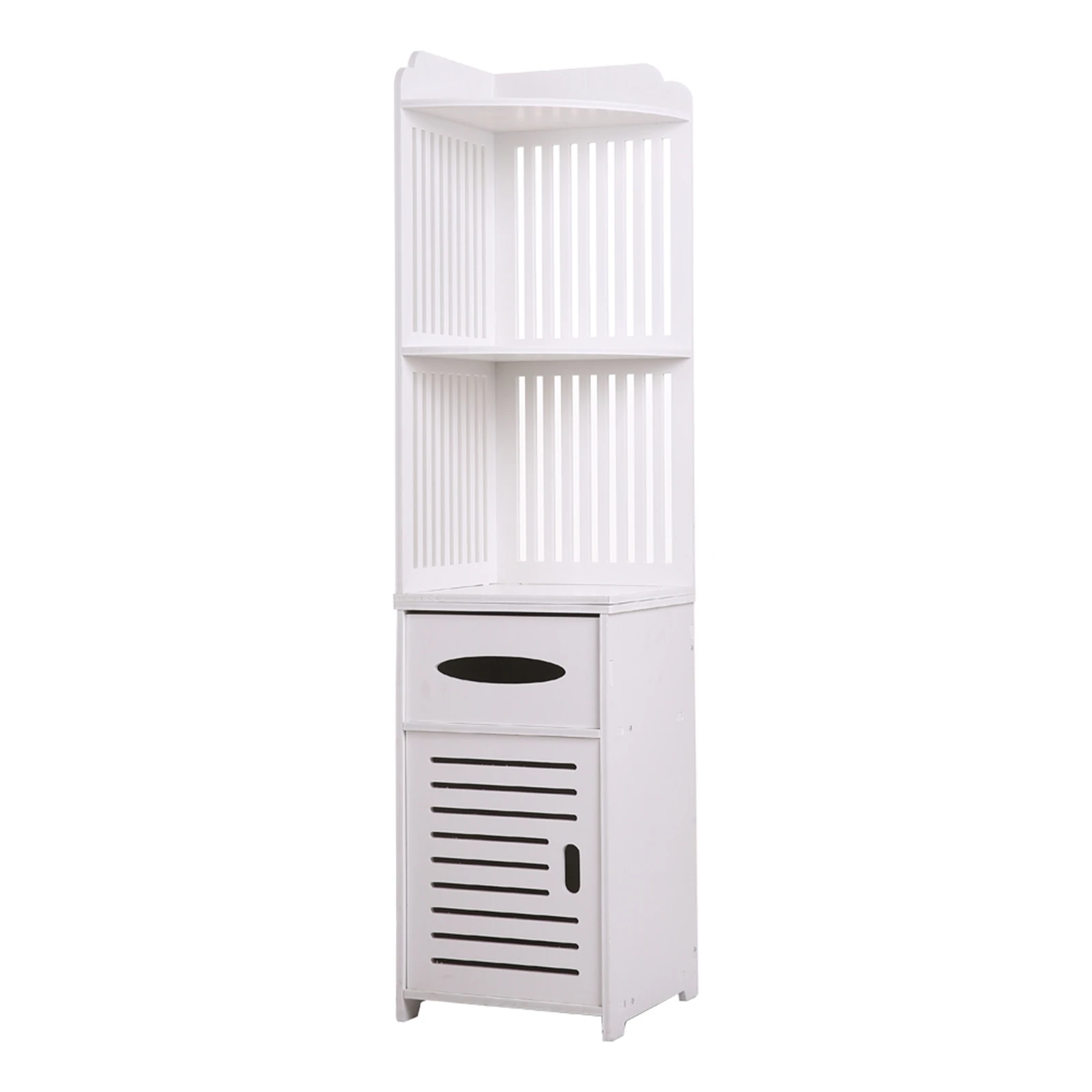 

Domestic Delivery Bathroom Vanity Floor Standing Shelf Storage Cabinet Shower Corner Shelf Sundries Furniture Storage Racks