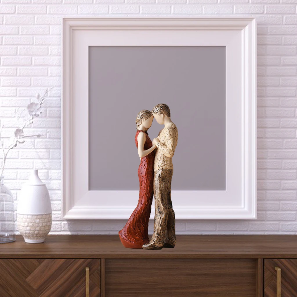 

Couple Figurine Statue Decor Art Romantic Anniversary Ornament Sculpture