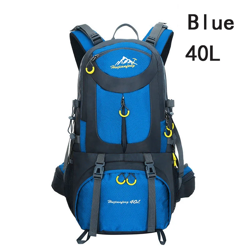 Blue 40L 40л 50л 60л наружные водонепроницаемые сумки рюкзак мужской горный Альпинизм спортивный рюкзак походный рюкзак женская Сумка для кемпинга дорожная сумка - Цвет: Blue 40L