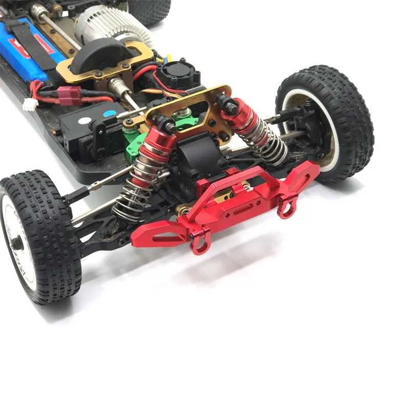 WLtoys 1/10 104001 104002  RC Car Parts Metal Upgrade and Modification Front Bumper , Red, Blue, Green, Gold, Silver, Black