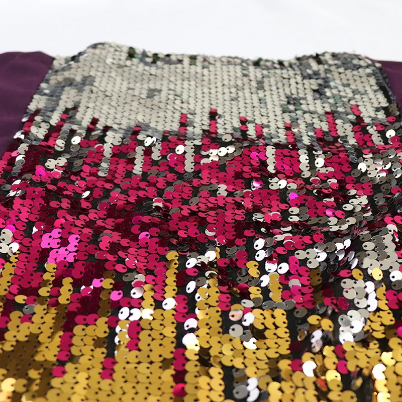 

African 2 Piece Set Women Sequined Elastic Bazin Baggy Pants Rock Style Outfits Dashiki Long Sleeve Tops Tracksuit Suit for Lady