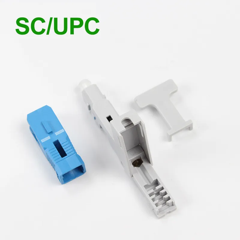 EOENKK 100PCS SC UPC Optics connector Ftth Fast Fiber Optic Connector Patch Cord Tools  High Quality Export To Brazil Europe