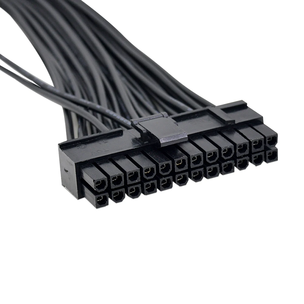 CHIPAL 30 см двойной PSU кабель удлинитель ATX 20 + 4 24Pin источник питания синхронизация