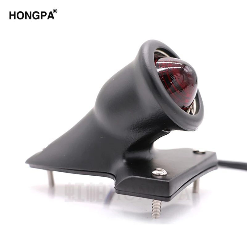 Задний фонарь для мотоцикла 12В в винтажном стиле Harley Bobber Chopper Chrome/Black |