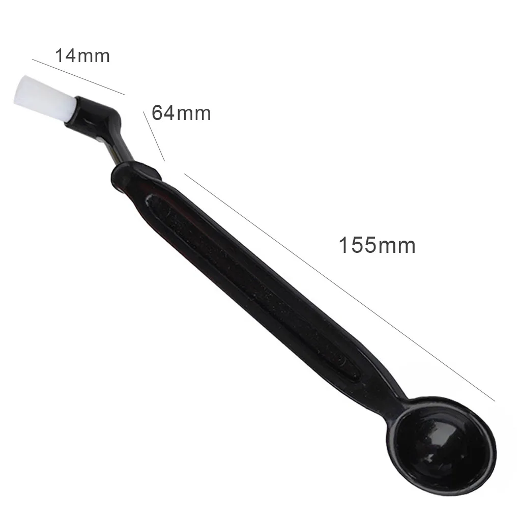 Dual-Use Coffee Machine Cleaning Brush Coffee Maker Espresso Machine Cleaning Tool With Spoon