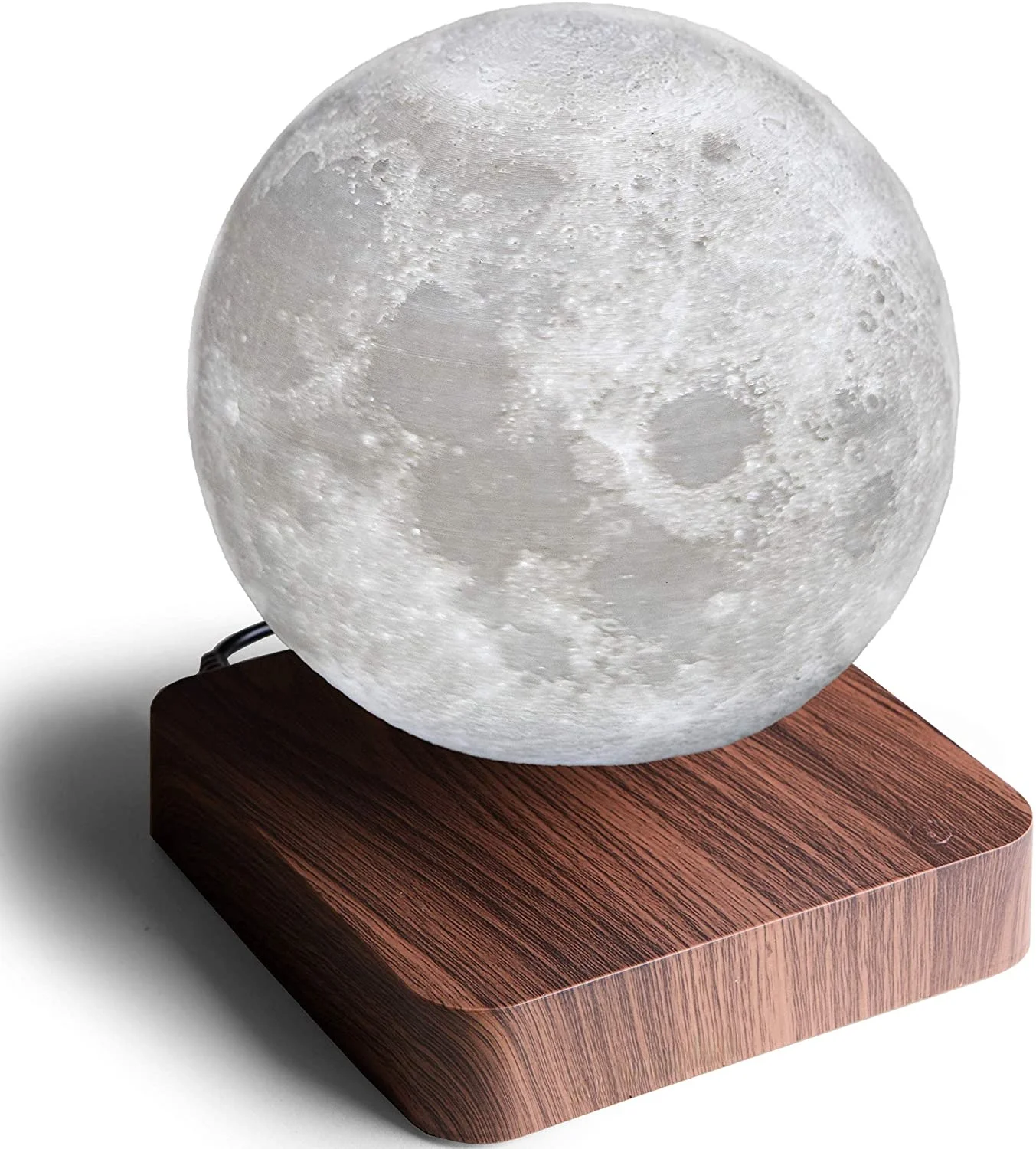 3 color Floating light 3D Touch Magnetic Levitation Moon Lamp Night Light Rotating LED Moon Floating smart jewelry Lamp