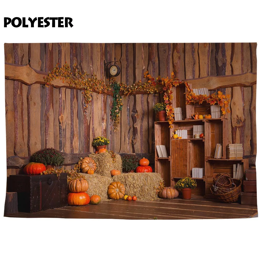 Allenjoy Хэллоуин вечерние ринка фон деревянная стена Тыква книжная полка коробка
