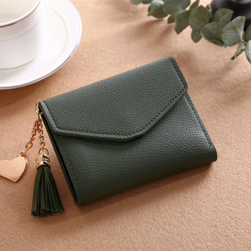 230ShortWallet-2 Модный длинный кошелек, женские кошельки с кисточками, кошелек для монет, держатель для карт, женские кошельки, высокое качество, клатч, сумка для денег, кожаный кошелек - Цвет: 230ShortWallet-2