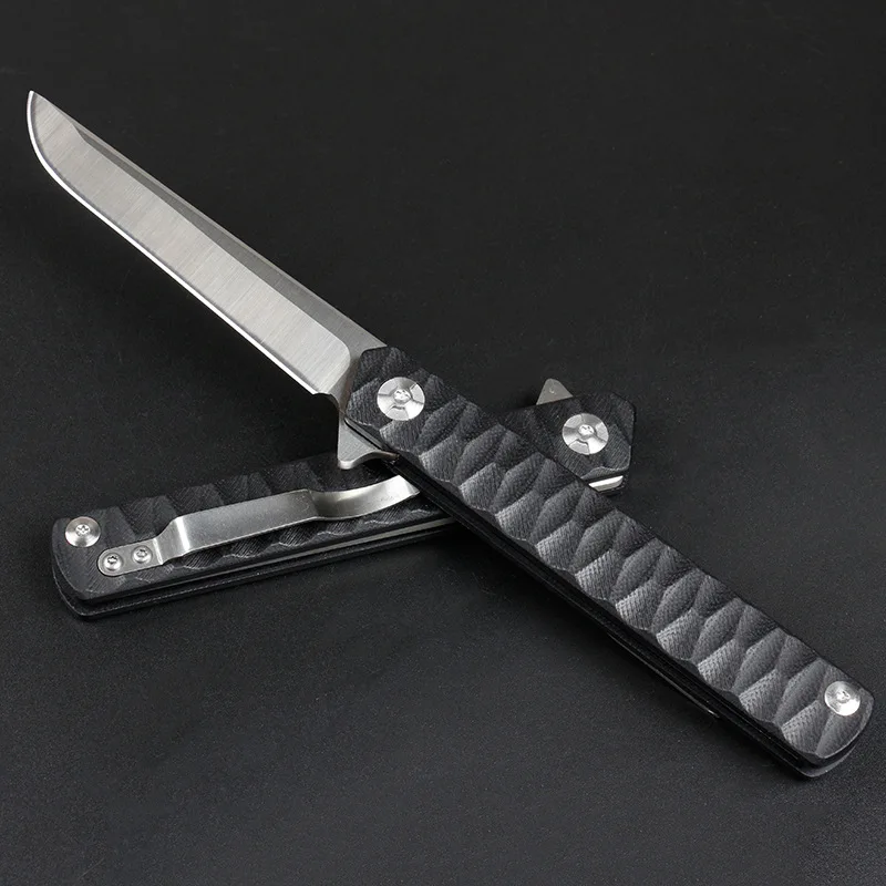 Фото Складной нож D2 лезвие G10 ручка Флиппер походные карманные ножи для выживания