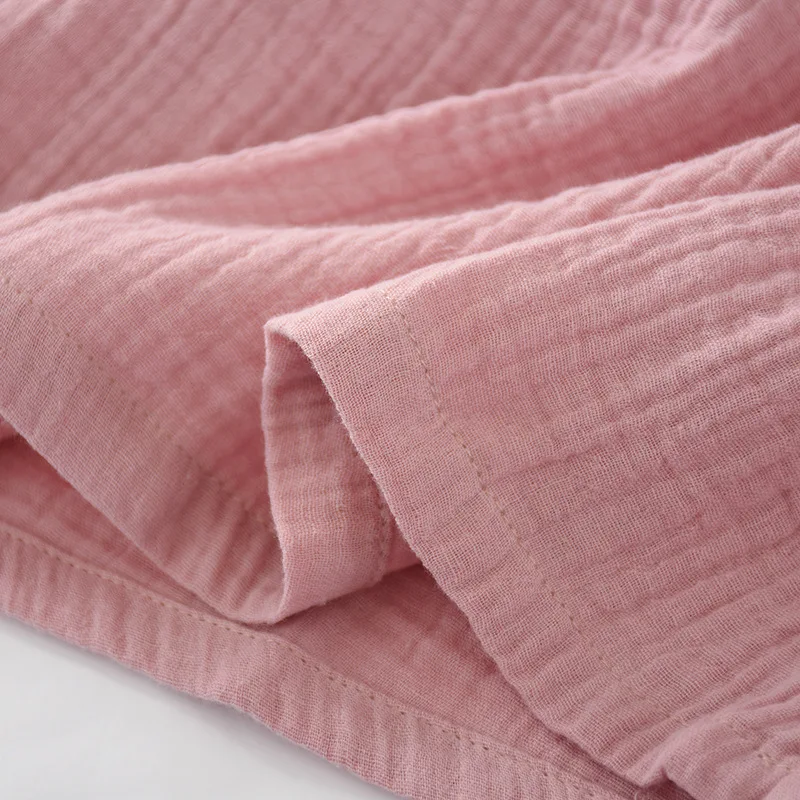 100% Crepe Cotton Nightgown Women's Pajama Dress Soft Sleepdress Nightshirt Tank Nightdress Sleeveless Sleepwear Sexy Sleepshirt