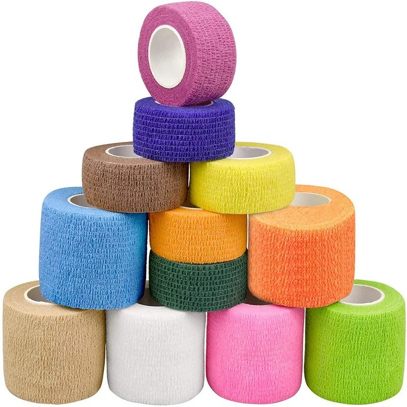 

4.5m Colorful Sport Self Adhesive Elastic Bandage Wrap Tape Elastoplast For Knee Support Pads Finger Ankle Palm Shoulder