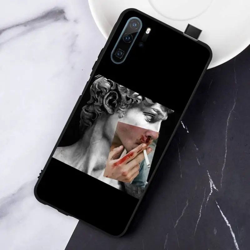 

Abstract Art Statue Phone Cases For Huawei honor Mate P 10 20 30 40 Pro 10i 9 10 20 8 x Lite