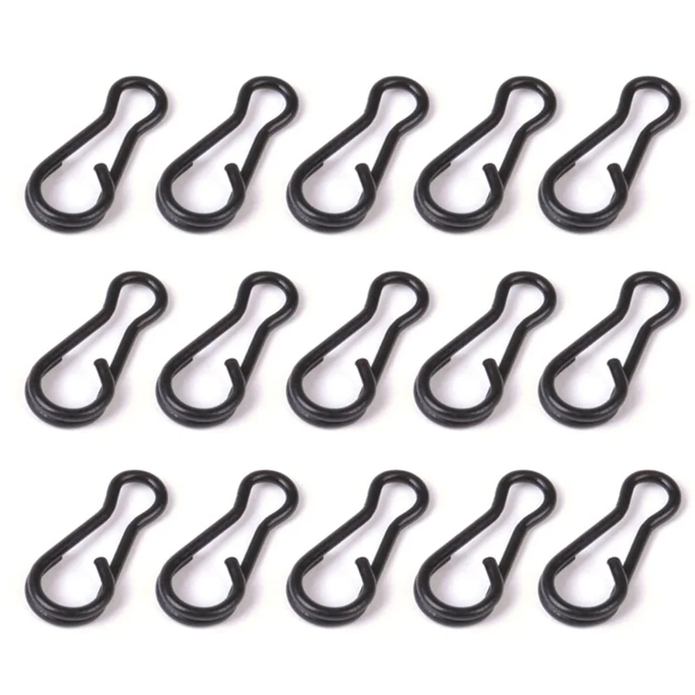 

100pcs Fishing Snaps Quick Change Swivel Connector Saltwater Carp Fishing Tackle Accessories for Float Rigs Hooks Baits Lures