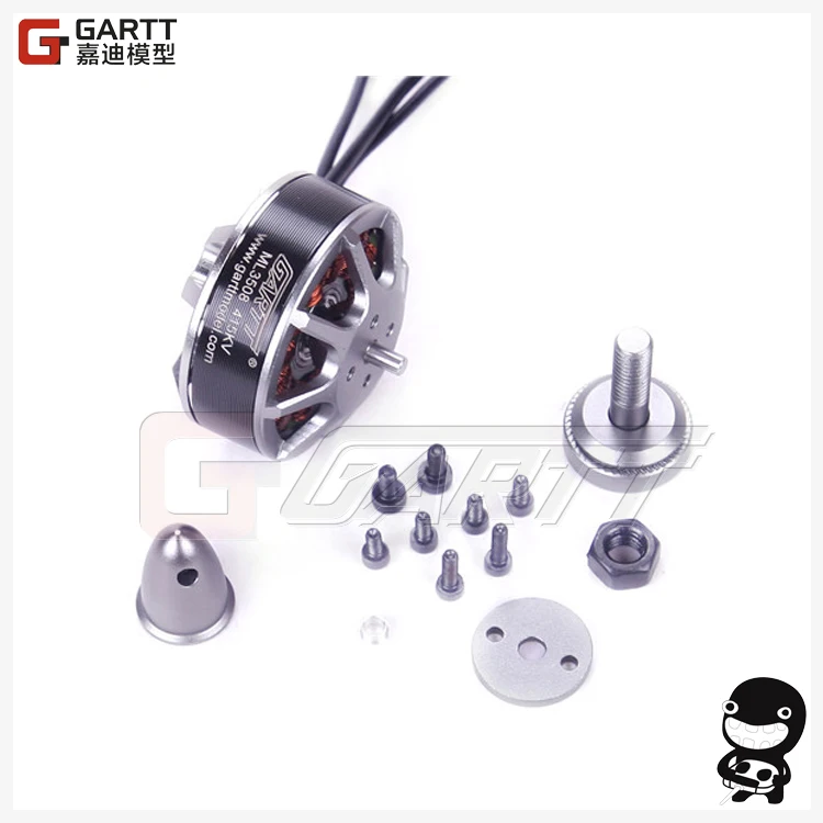 Двигатель GARTT ML3508 415KV 3508 бесколлекторный для квадрокоптера гекса DJI E600 - купить по