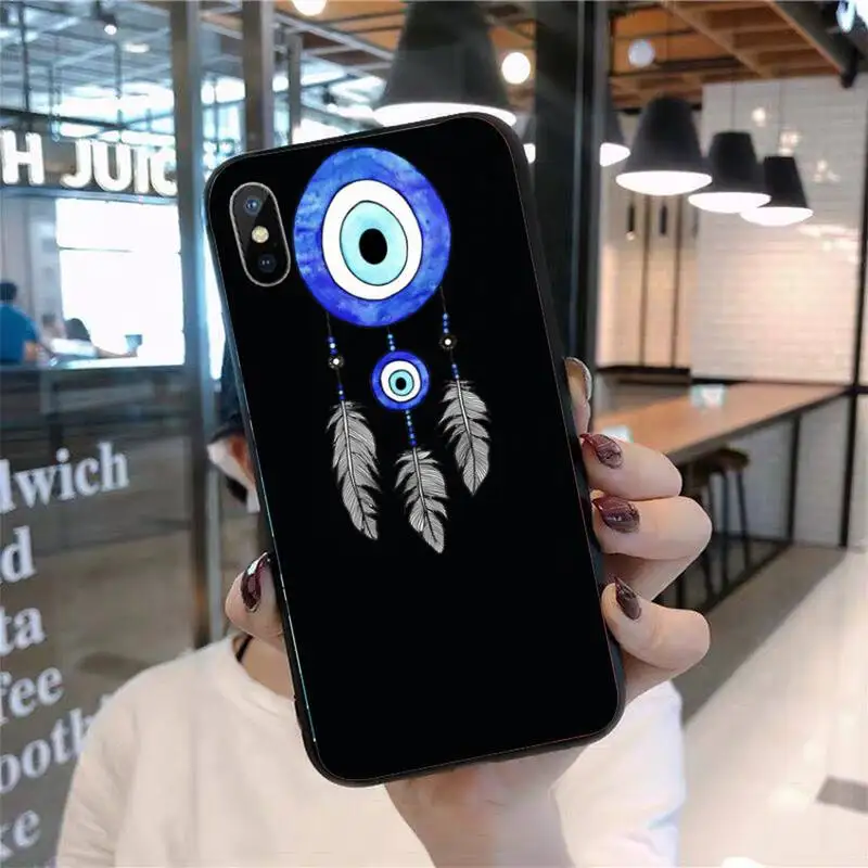 

Evil Eye Illustrations Phone Case for iPhone 11 12 pro XS MAX 8 7 6 6S Plus X 5S SE 2020 mini