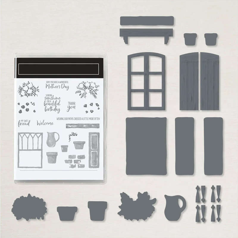 

Clear Stamps And Cutting Dies Flowers Friend Happy Mother's Day For DIY Scrapbook Photo Album Craft Card 2021 New