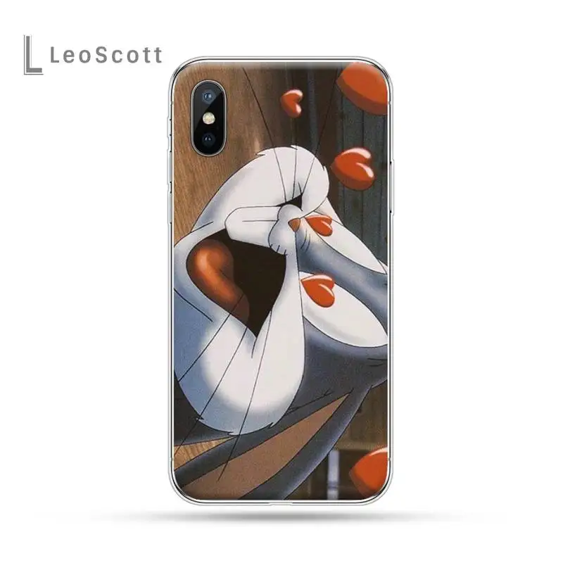 

Bugs Bunny Cartoon Rabbit Phone Case For iphone 12 5 5s 5c se 6 6s 7 8 plus x xs xr 11 pro max