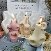 new silicone candle mold diy geometric vase silicone candle mould creative geometric bottle candle making resin plaster mold