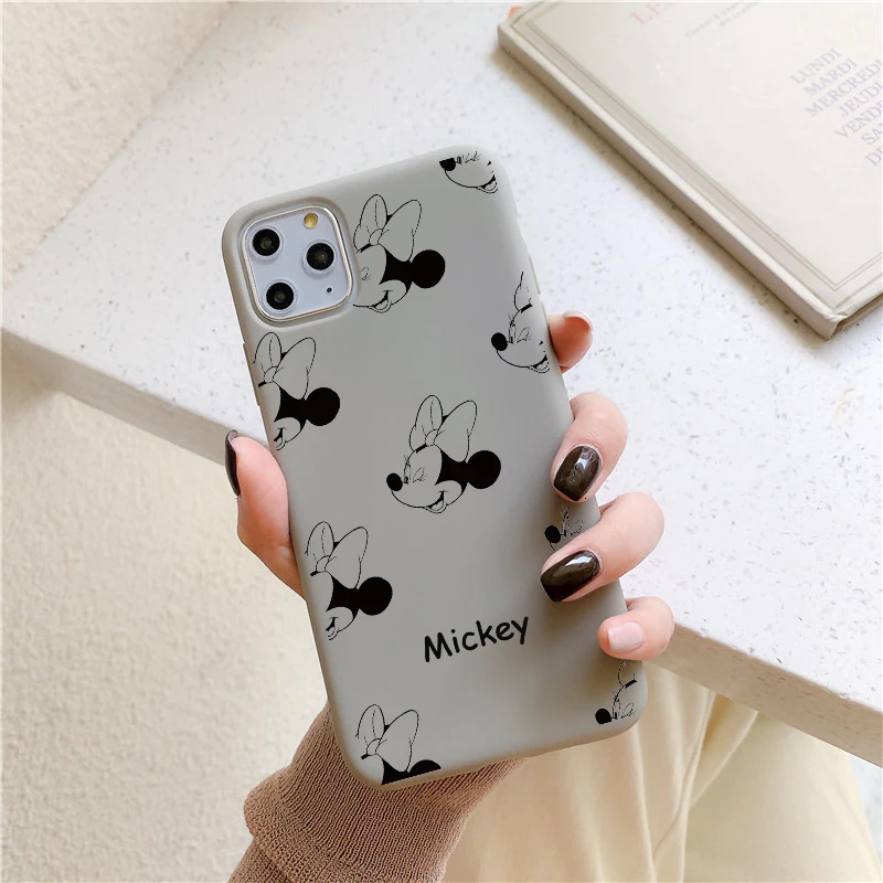 Роскошный чехол Disneys для samsung Galaxy A9 A9s A8 A8s A7 A6 A5 Plus Star силиконовый чехол для телефона мягкий чехол с рисунком - Цвет: Mini1Gray