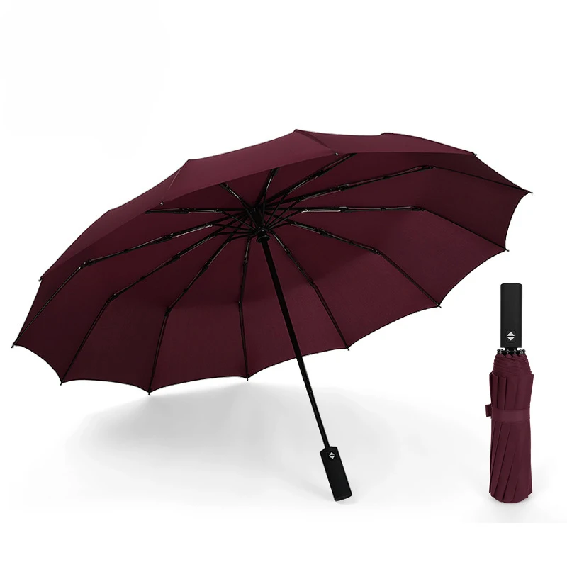 Складной зонт для мужчин и женщин с длинной ручкой 12 ребрами|Зонтики| |