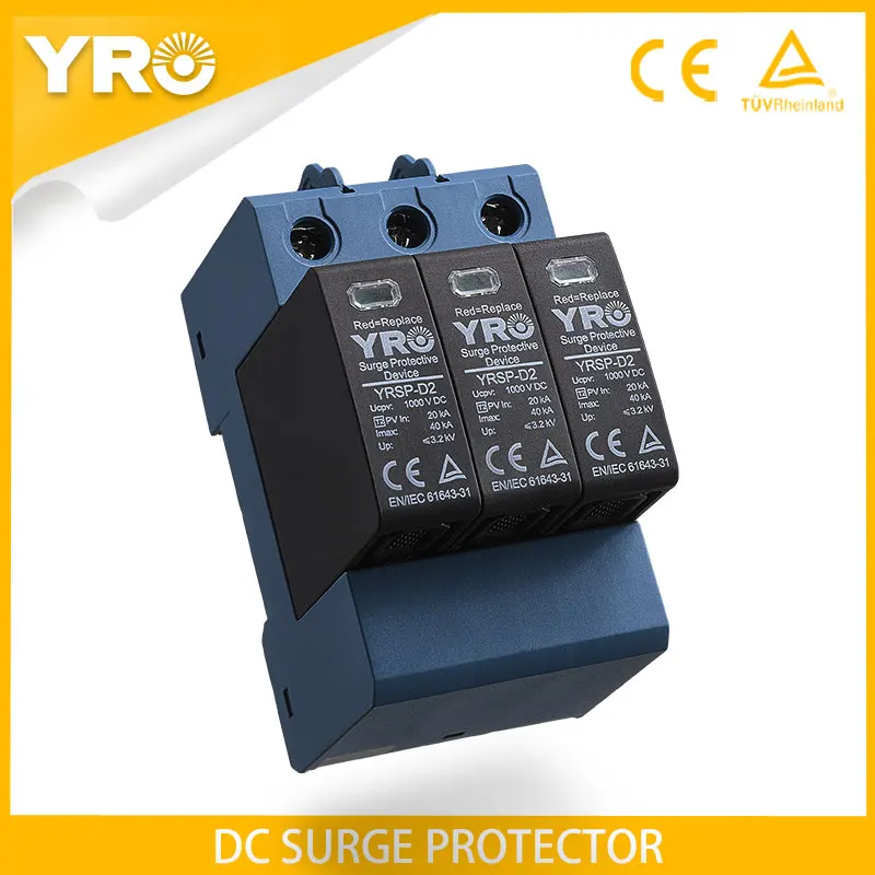 Устройство защиты от перенапряжения DC SPD 3 P 20-40KA 1000 в 1500 В устройство низкого