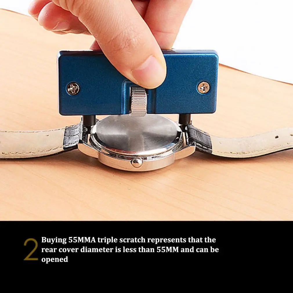 

Watch Repair Tool Opener Three Feet Open Bottom Cover Three-jaw Open Watch Cover Remover Wrench Repair Kit Tool Practical