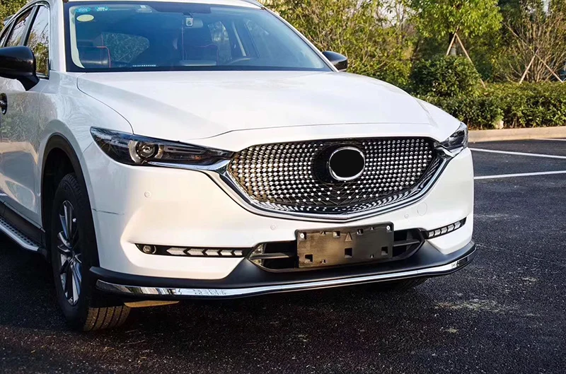 Для MAZDA CX 5 CX5 2017 2018 2019 внешние аксессуары гриль Бриллиантовая Передняя решетка для