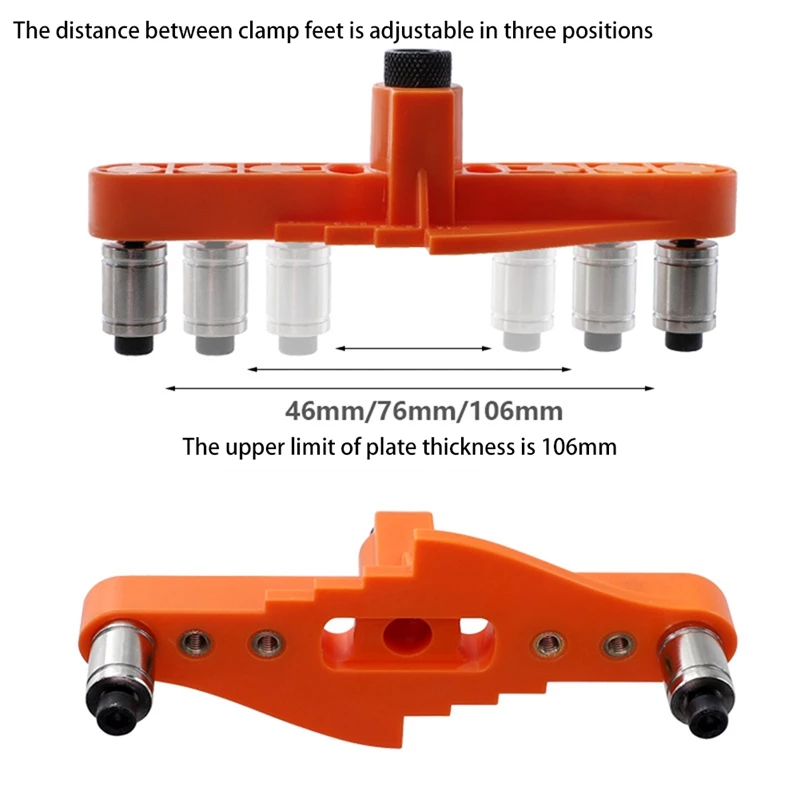

Woodworking Pocket Hole Jig 6/8/10mm Self-Centering Scriber Doweling Jig Drill Guide Locator Hole Puncher Carpentry Tool