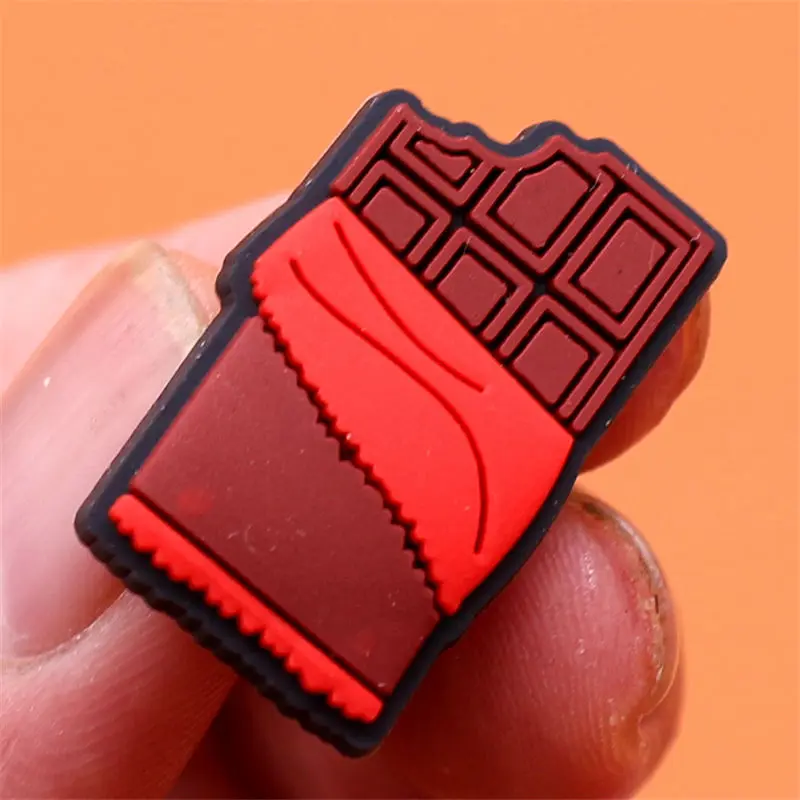 Cute Food Style Shoe Charms Accessories Coffee Chocolate Beer Banana Apple Shoes Buckle Decorations Fit Kids X-mas Party Gifts