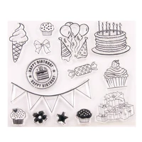 t5067 silicone clear stamps for scrapbooking party decoration embossing folder craft rubber stamp tools new