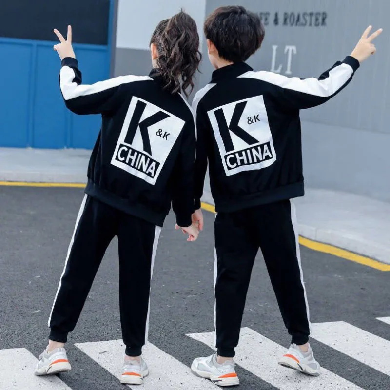 Детский спортивный костюм с буквенным принтом на Возраст 4-10 лет | Детская одежда