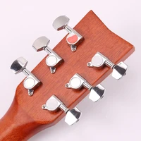 6pcs 3r 3l chrome zinc alloy electric acoustic guitar string tuning pegs tuners machine head guitar parts guitar tuning pegs
