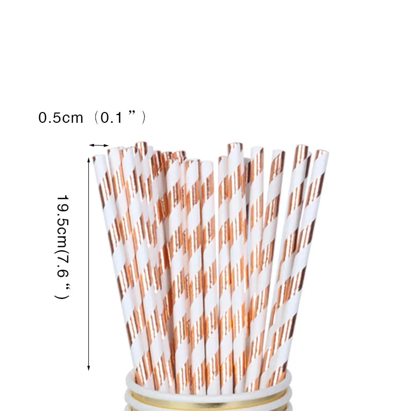 WEIGAO вечерние одноразовые столовые приборы набор Розовое золото бумажный
