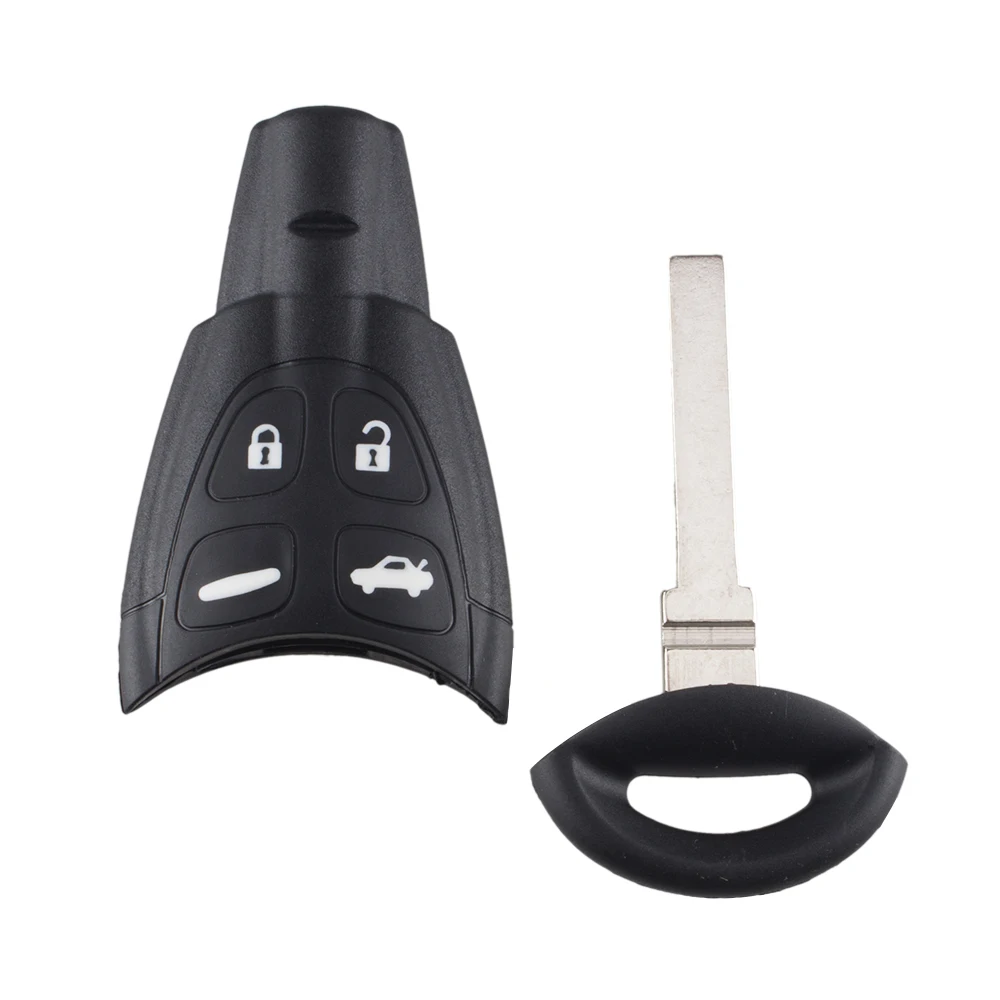 Чехол KEYYOU для дистанционного ключа с 4 кнопками чехол SAAB 9 3 5 2003 2004 2005 2006 2007 2008 2009 2010