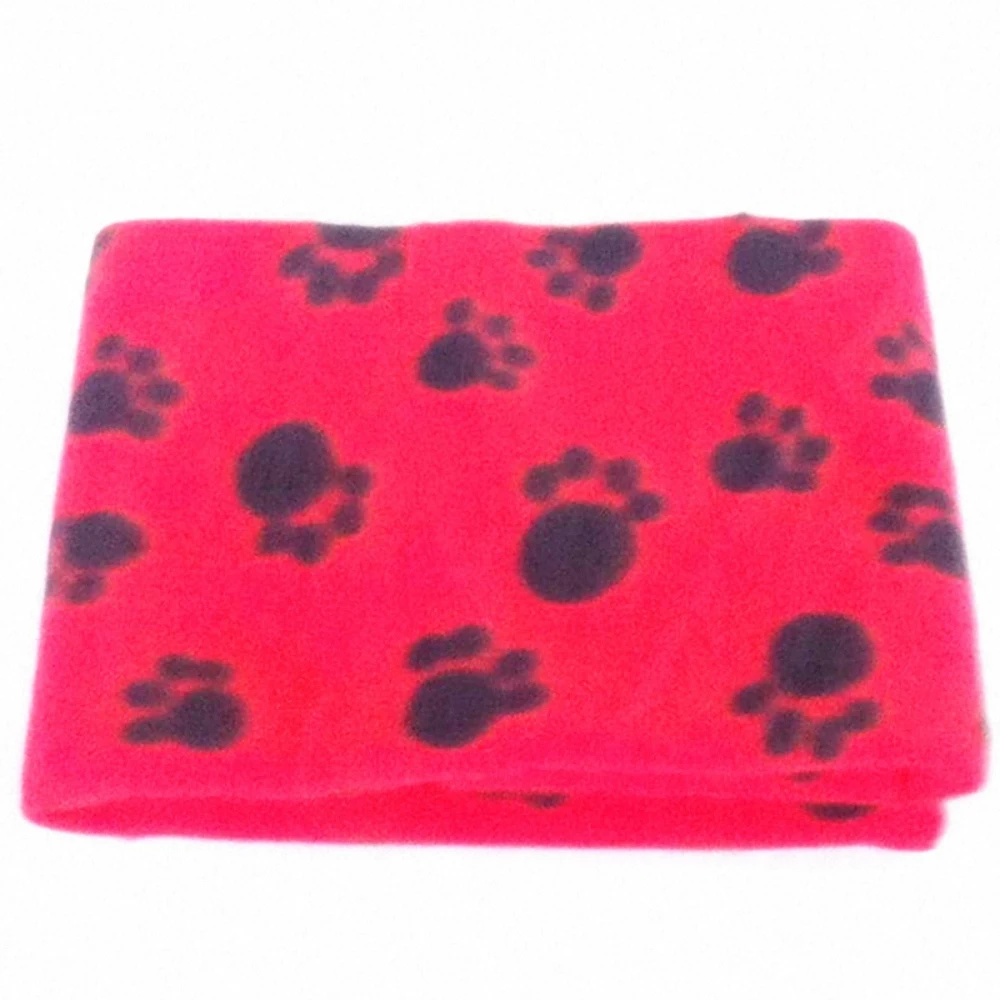 

Puppy Dog Cat Mat Bed Sofa Pet Warm Product Cushion Cover Towel 60*70cm Pet Blanket Mat Soft Warm Fleece Paw Print Design Pet