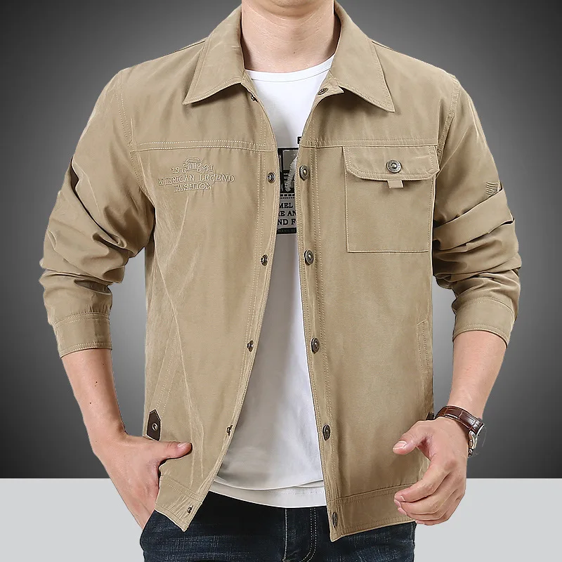 2019 Высококачественная военная куртка мужская брендовая весенне осенняя