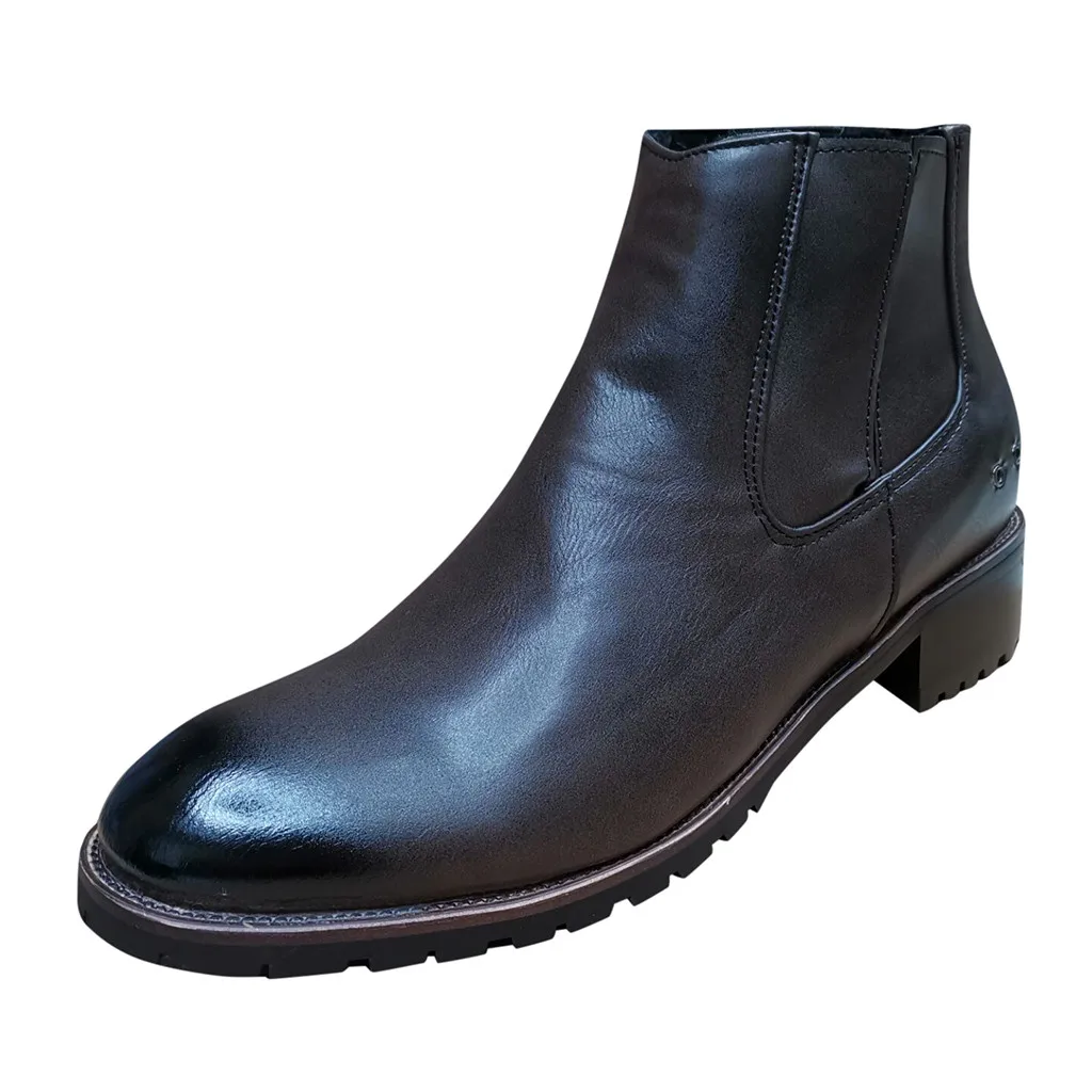 Эластичные ботинки женские из искусственной кожи с плюшевой подкладкой и острым