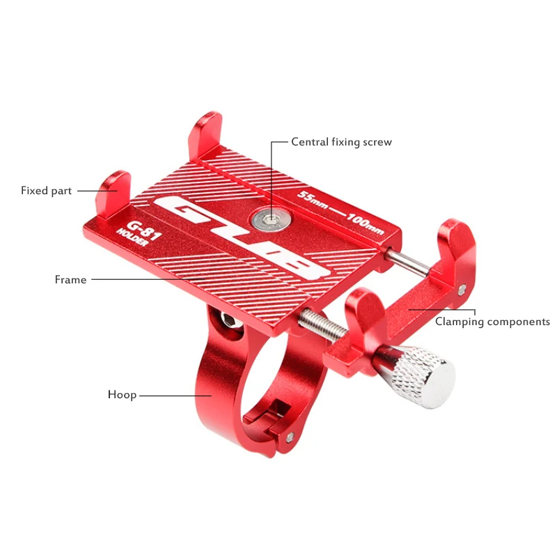 

Motorcycle Mobile Phone Bracket Aluminum Alloy Mobile Phone Bracket Is Suitable For Huawei IPhone GPS Navigation Bracket