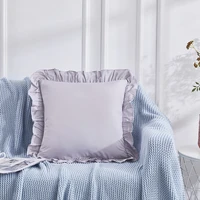 hanyuethe new style of pure color frilly wool pillow is available in a variety of colors