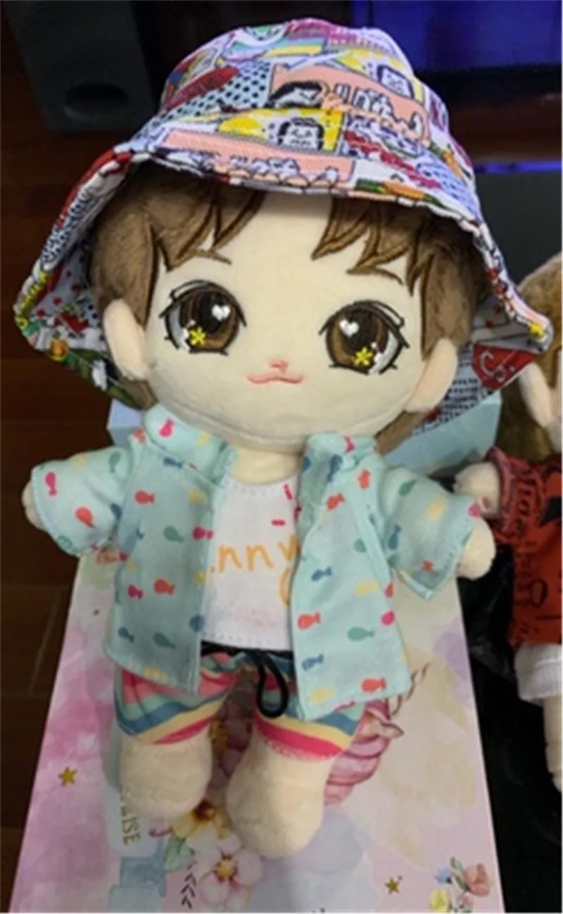 Kpop Kim Baekhyun Sehun Кукла Одежда Аксессуары Панама шляпа Милая Косплей ограниченный