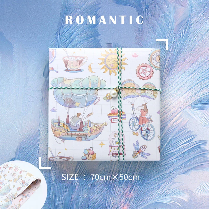 2 шт. упаковочная бумага 2020 оригинальный дизайн милая Пиратская подарочная