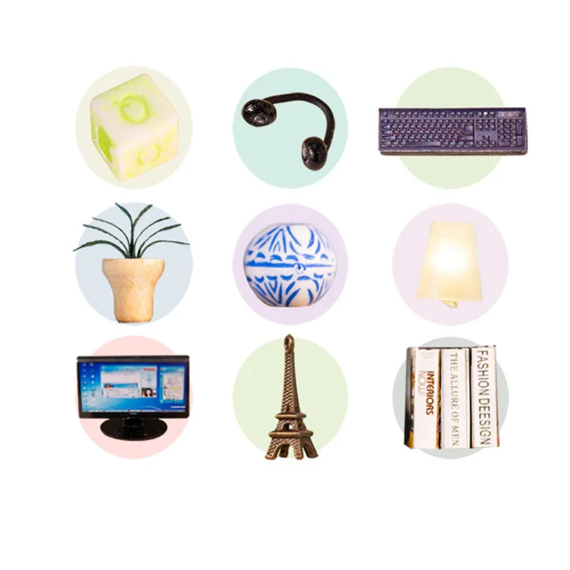 Миниатюрный Кукольный дом WINCOTEK сделай сам с мебельным пылезащитным покрытием