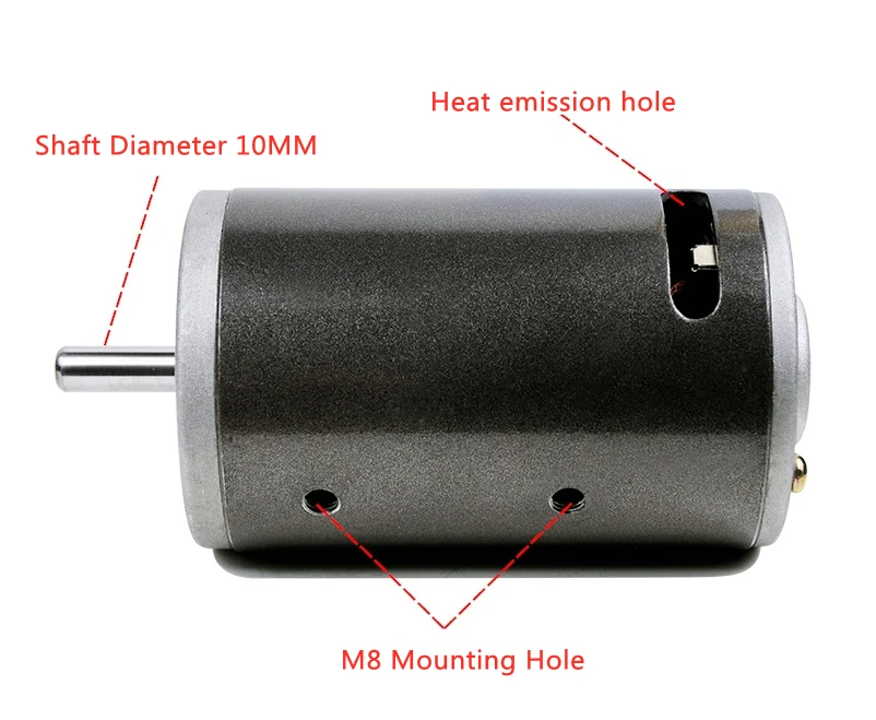 Токарный станок с высокоскоростным двигателем CW/CCW 77 мм 220 В постоянного тока 350