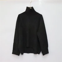 2021 new woman pullover sweater fashion cashmere heavy high neck bat sleeve long sleeve casual temperament woman sweater