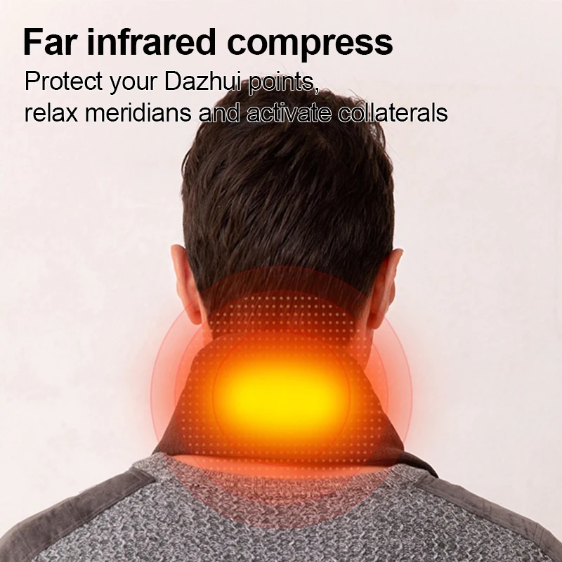 

New Winter Scarf USB Heated Men Winter Scarf Women Smart Heating Scarf Outdoor Heated Equipment Winter Warmer 3 Gear Adjustable