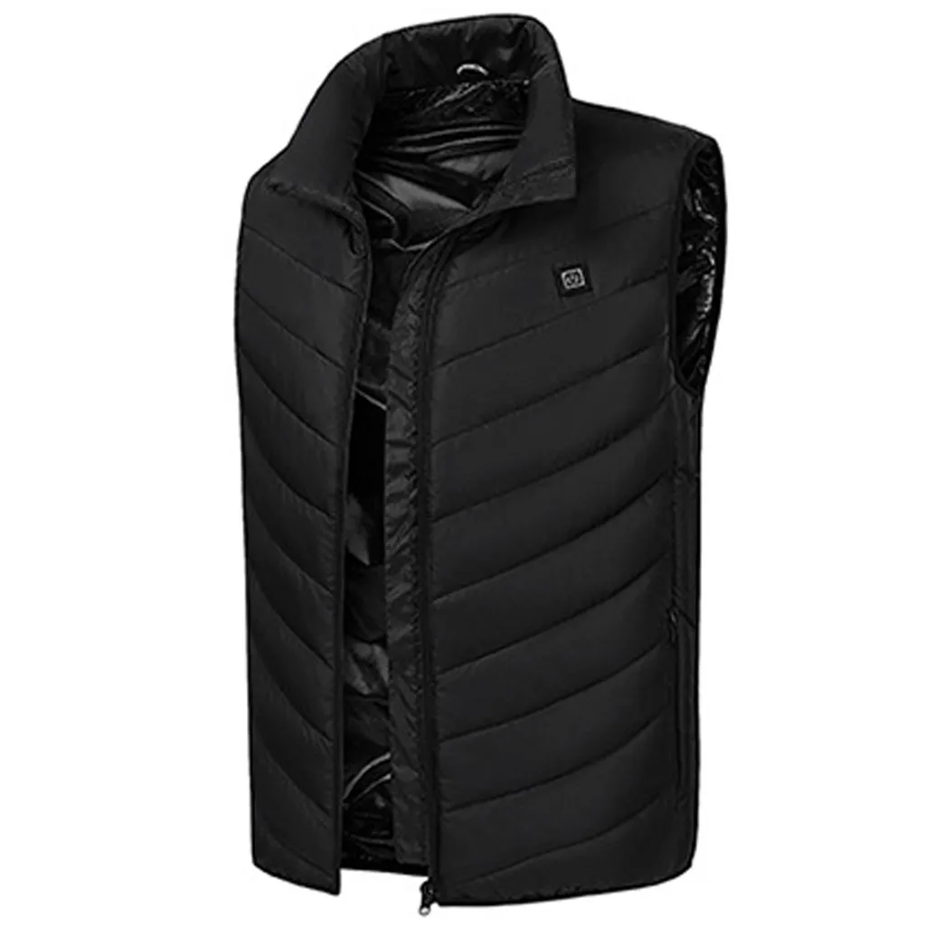 Утепленный жилет для мужчин и женщин зимняя теплая одежда пальто с подогревом