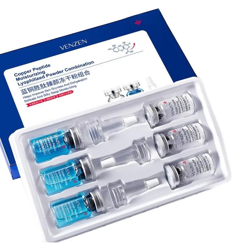 

6pcs Copper Peptide Face Serum Freeze-dried Power Acne Treatment Pore Minimizer Shrink Pores Serum Skin Care Serum