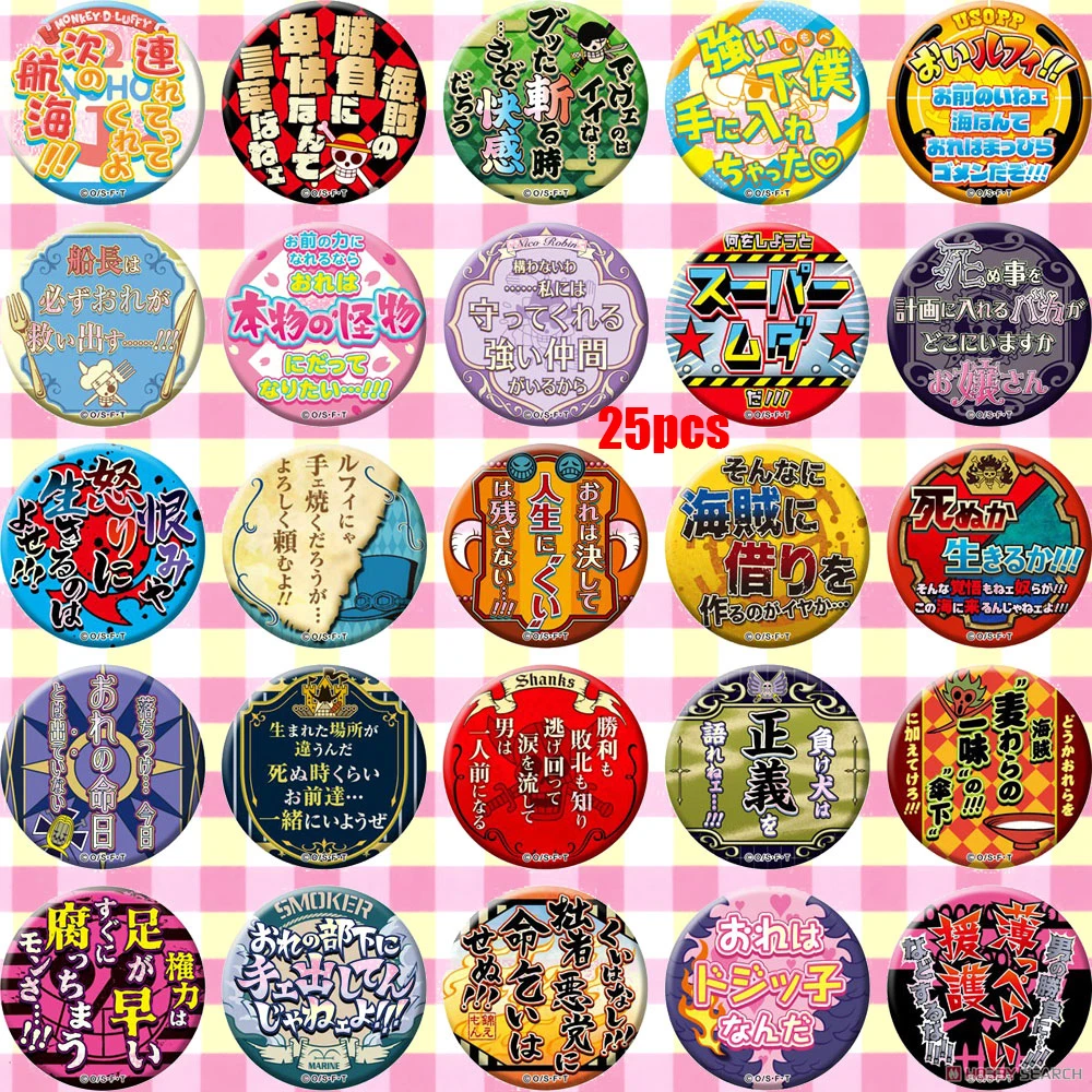 Японское аниме ONE PIECE Monkey D. Значки для сумок и шляп Luffy В Стиле персонажа